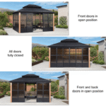 Hard top Aluminum Gazebo 12' x 14' - Image 4