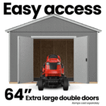 Astoria 12 ft. x 12 ft. Outdoor Wood Storage Shed - Image 9