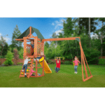 Creative Cedar Designs Cedar Cottage Wooden Swing Set - Image 2