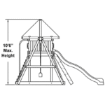 Congo Monkey Playsystem Adventurer Wooden Swing Set - Image 3